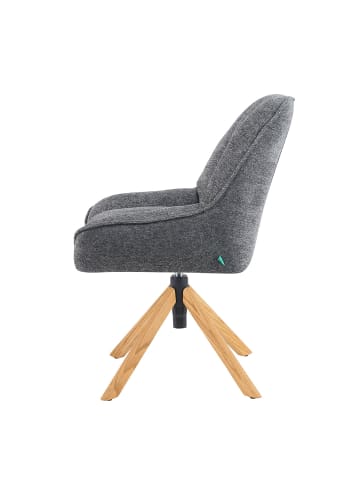 DUBI Möbel 2er-Set: Bürostuhl Mika-Hedi in Grau - (B)60 x (H)89 x  (T)68 cm