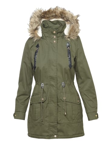 KOROSHI Langer Parka in khaki