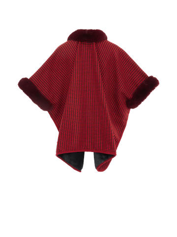 osha Poncho in Rot