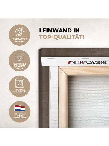 OnlyWow Leinwand Bilder Kupferfarben
