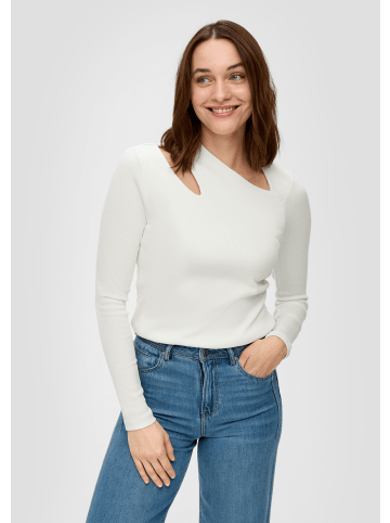 s.Oliver T-Shirt langarm in Creme