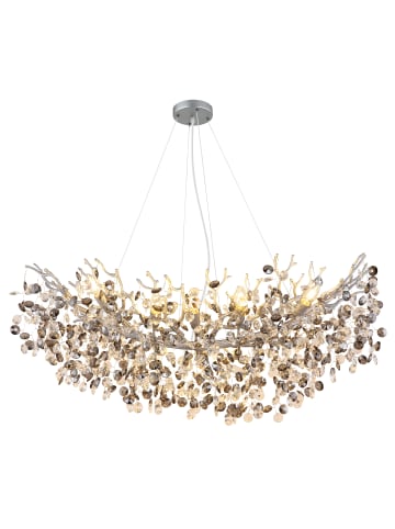 Globo lighting Luster "QUEENA" in silver