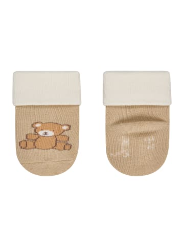 Sterntaler Baby Socken 3er-Pack Bär in sand