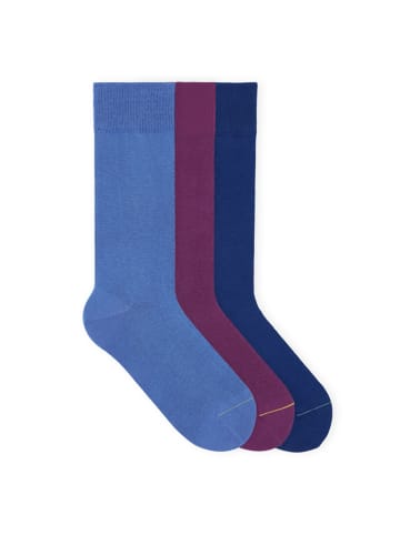 von Jungfeld Classic Socken-Set Signature Innenbund in Santorini