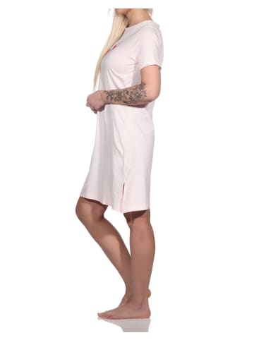 NORMANN kurzarm Nachthemd - 79347 in rosa