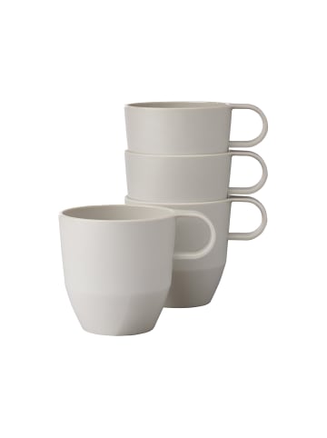Mepal 4er Set Henkelbecher Silueta in 300 ml in Nordic White
