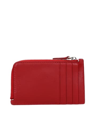 Courrèges Rot Leder Geldbörse