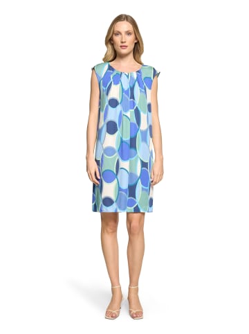 Betty Barclay Freizeitkleid mit Rundhalsausschnitt in Blau/Grün