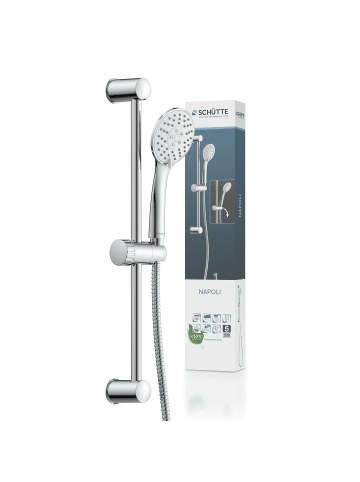 Franz Joseph Schütte NAPOLI Stangenbrause-Set, Chrom