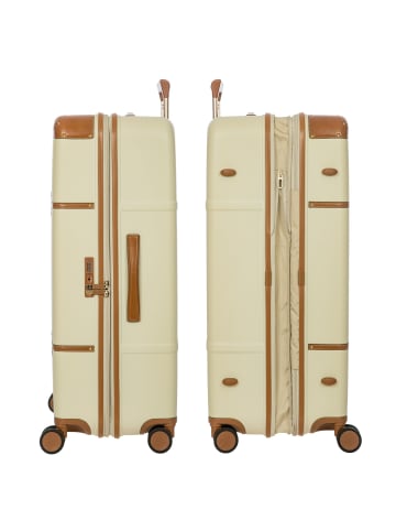 BRIC`s Bellagio 4 Rollen Trolley 82 cm mit Dehnfalte in creme