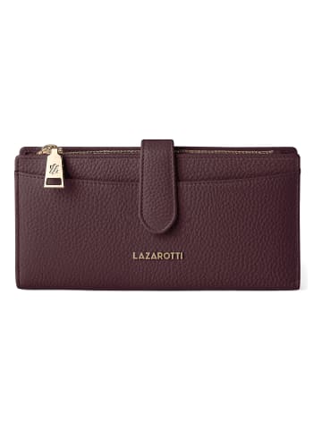Lazarotti Bologna Leather Geldbörse Leder 20 cm in burgundy