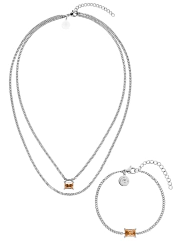 PURELEI Schmuckset Radiant Silber
