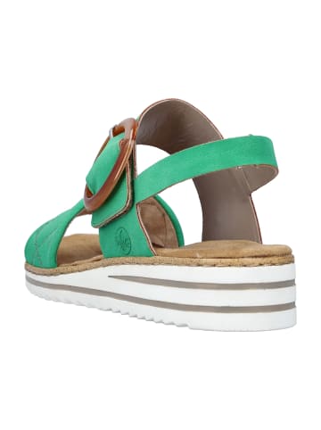 rieker Komfort Sandalen in Grün