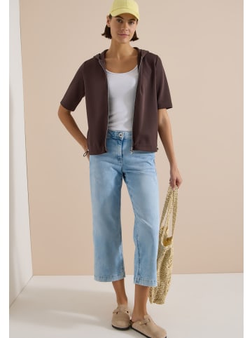 Cecil Kapuzenjacke mit seitlichen Tunnelzügen in Brown Cacao