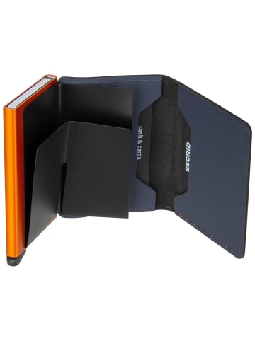 Secrid Geldbörse Slimwallet Matte in Night Blue-Orange