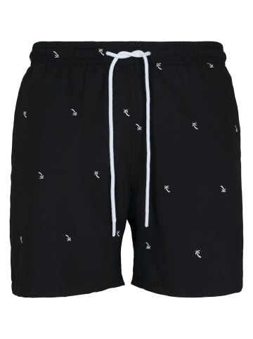 Urban Classics Urban Classics Badeshorts in black/palmtree