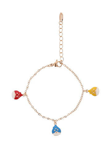 IZIA Women Necklace With Beads in Rose Gold Multicolor
