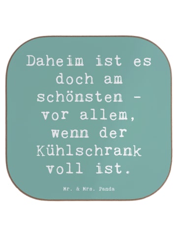 Mr. & Mrs. Panda Flaschenuntersetzer Spruch Geborgenheit im Zuha... in Meeresbrise