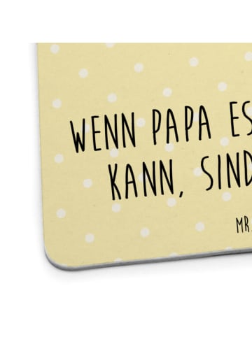 Mr. & Mrs. Panda gläseruntersetzer Wenn Papa es nicht reparieren... in Gelb Pastell