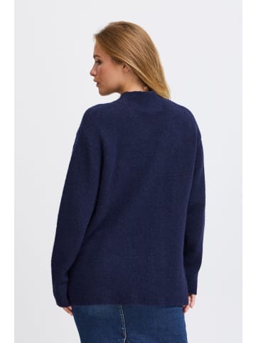 PULZ Jeans Strickpullover PZASTRA Turtleneck Pullover 50208353 schicker Pullover in Blau