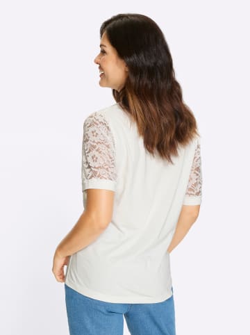 Sieh an! Spitzenshirt in ecru