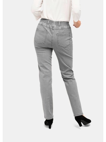 GOLDNER Kurzgröße:  Klassische Jeansschlupfhose MARTHA in hellgrau