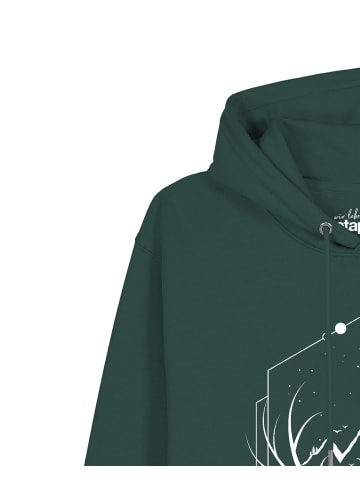 wat? Apparel Sweatshirt Wanderlust at night in Glazed Green