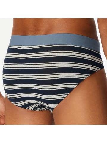 Schiesser 95/5 Baumwolle, Single-Jersey Slip 3er-Pack in marine