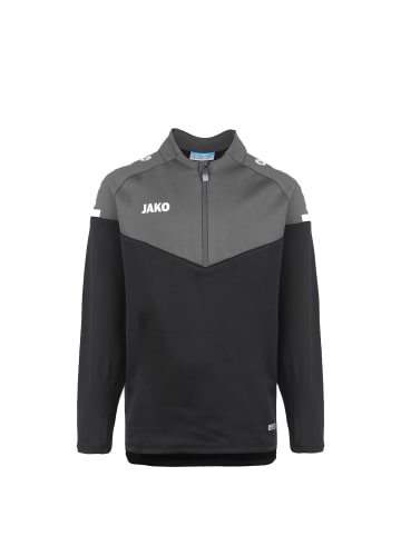 Jako Sweatshirt Champ 2.0 Ziptop in schwarz / anthrazit