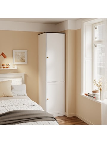 SoBuy Kleiderschrank in Reinweiß - (W) 55 x (H) 187 x (L) 45 cm