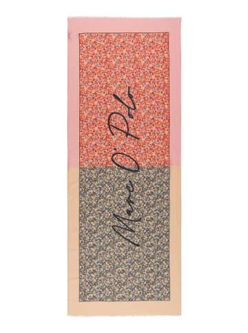 Marc O'Polo Schal mit Allover-Print in Medium Red