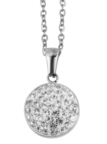 Adeliás Damen Halskette mit Anhänger – aus Edelstahl in silber