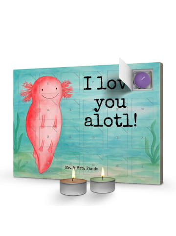 Mr. & Mrs. Panda Duftkerzen Adventskalender Axolotl Liebe Design... in Weiß