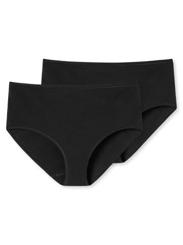 Schiesser Slip 2er Pack in Schwarz
