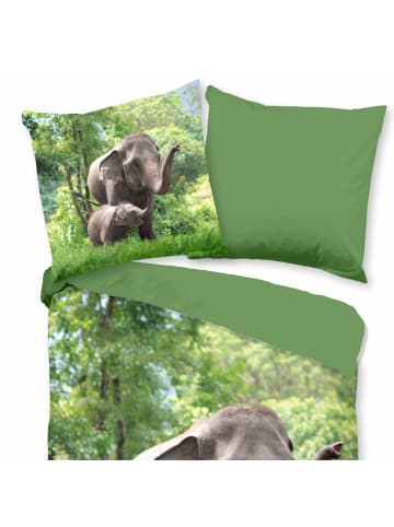 ESPiCO Bettwäsche Elefanten Trendy Bedding in Grün