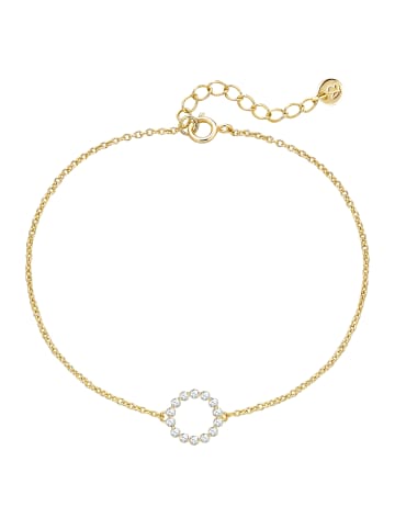 Glanzstücke München Armband aus Sterling Silber mit Zirkonia in gelbgold