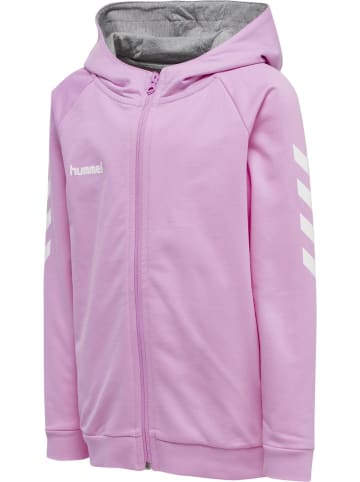 Hummel Kinder Sweatshirt "Hmlgo Kids Cotton Zip Hoodie" in Lila