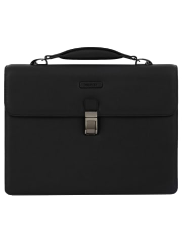 Piquadro Modus Aktentasche Leder 40 cm Laptopfach in black