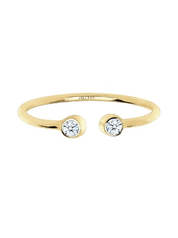 Elli DIAMONDS  Ring 375 Gelbgold in Weiß