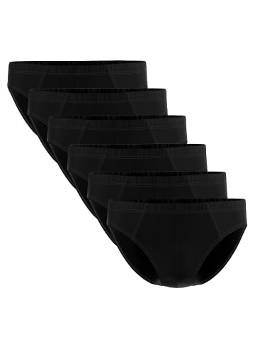 Seidensticker Slip 6er Pack in Schwarz