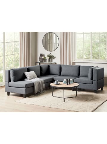Beliani 5-tlg Ecksofa UNSTAD in Grau