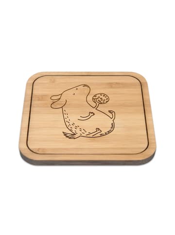 Mr. & Mrs. Panda Tischuntersetzer Hund Keks ohne Spruch in Transparent