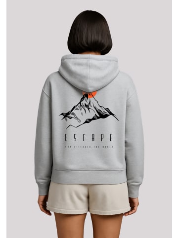 F4NT4STIC Hoodie Escape Discover the World Mountain in grau meliert