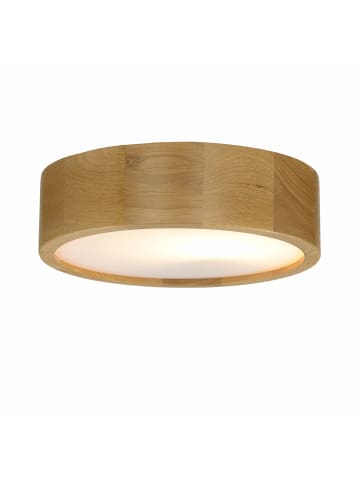 Licht-Erlebnisse Deckenlampe Ø 27 x (H)8 cm in Eiche