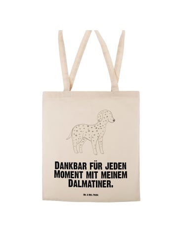 Mr. & Mrs. Panda Tragetasche Dalmatiner Moment mit Spruch in Creme