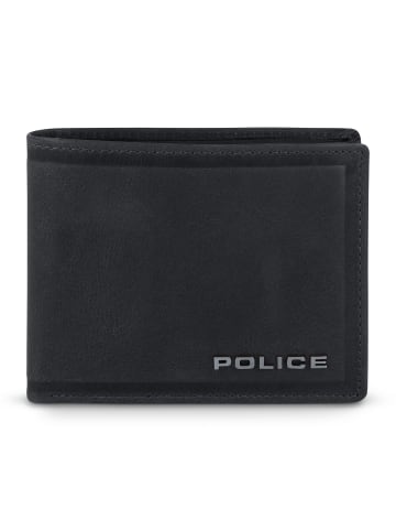 Police Geldbörse Leder 11.5 cm in black