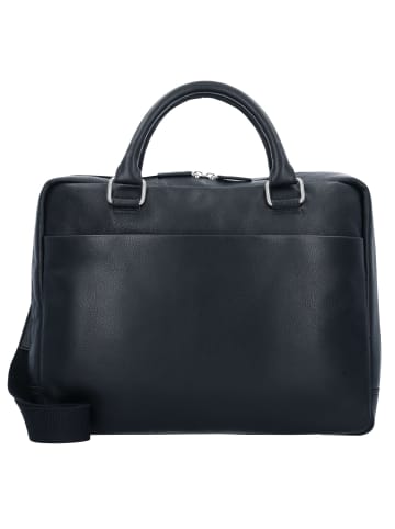 Leonhard Heyden Berlin Aktentasche Leder 38 cm Laptopfach in schwarz