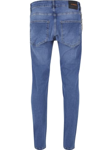 2Y Premium Tapered Jeans in blue