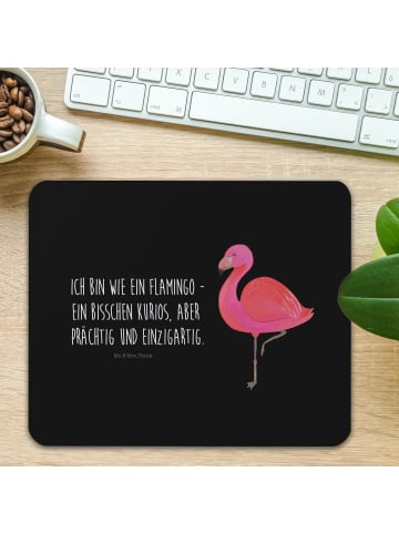 Mr. & Mrs. Panda Mousepad Flamingo Classic mit Spruch in Schwarz