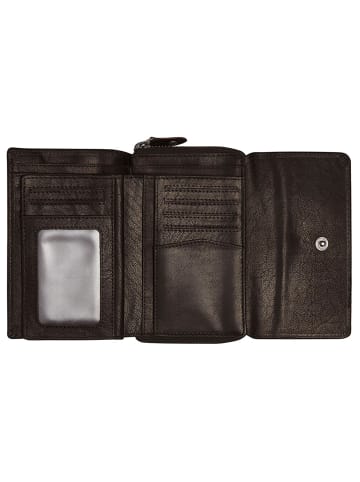 The Chesterfield Brand Rhodos Geldbörse RFID Schutz Leder 14 cm black